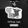 Office Cat 💻 Sticker