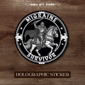 Migraine Survivor • Holographic Sticker