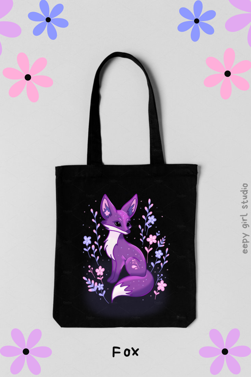 Nightbloom Fox Tote Bag ⭐