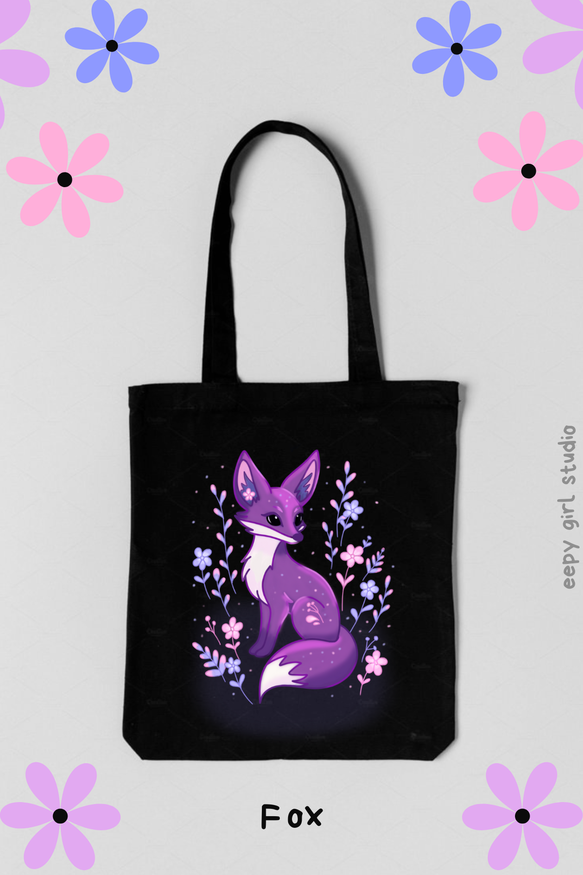Nightbloom Fox Tote Bag ⭐