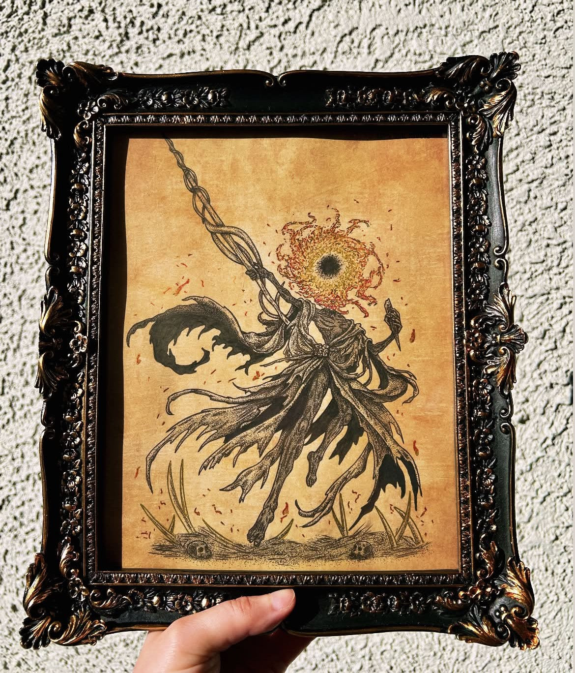 Midra, Lord of Frenzied Flame ⋆ 8x10 Original Illustration